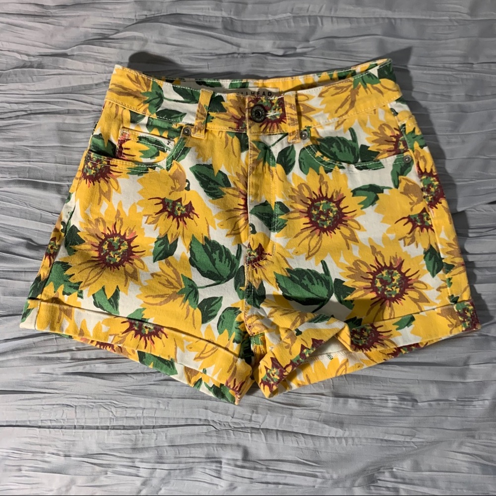 Sunflower High Waisted Shorts